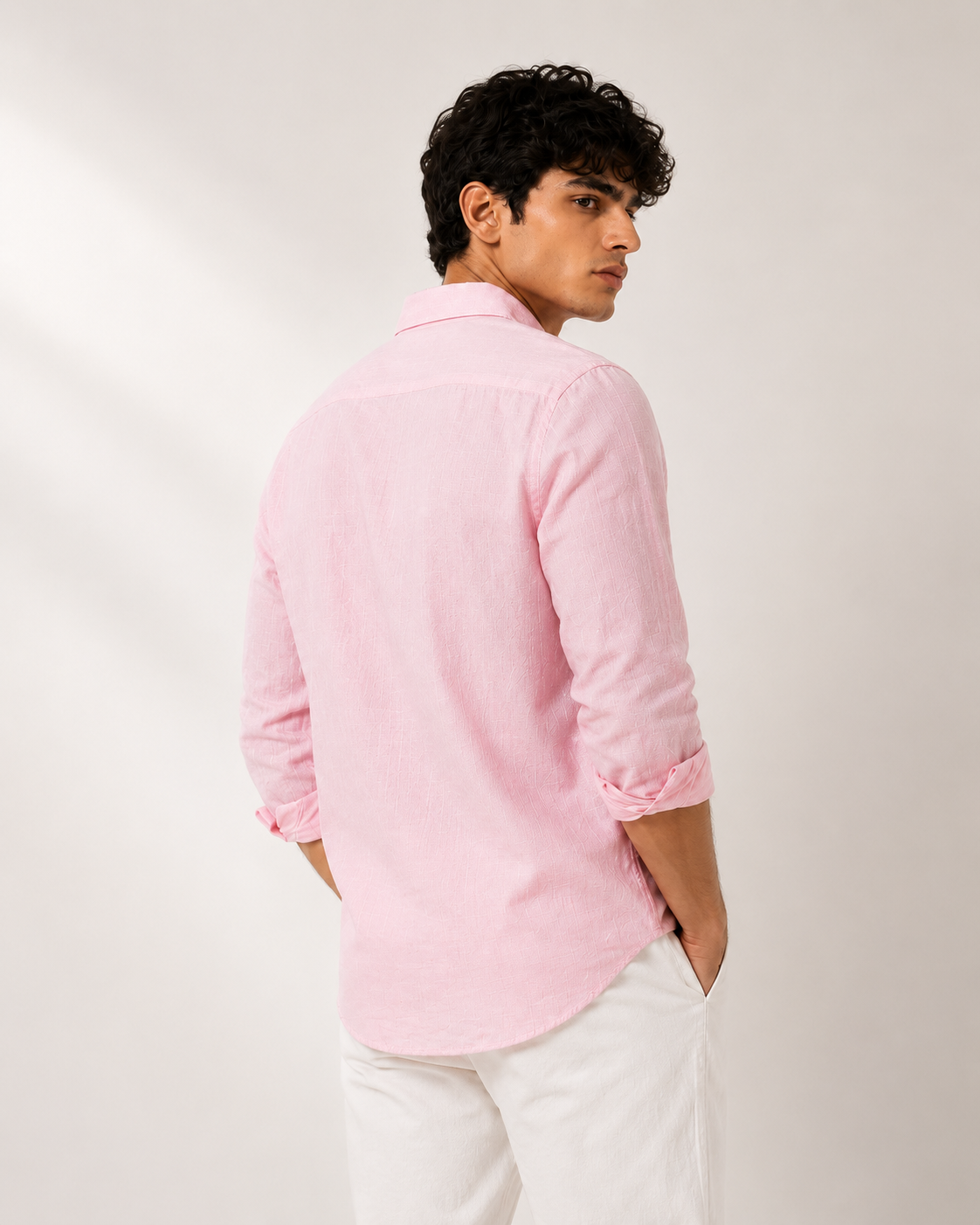 FATHEN Rose Linen Shirt