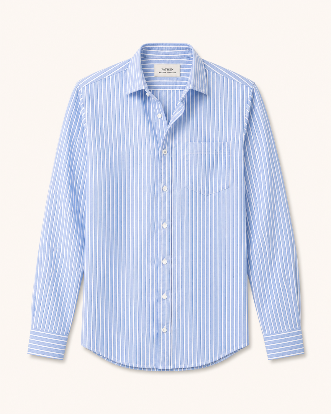 FATHEN Azure Striped Shirt