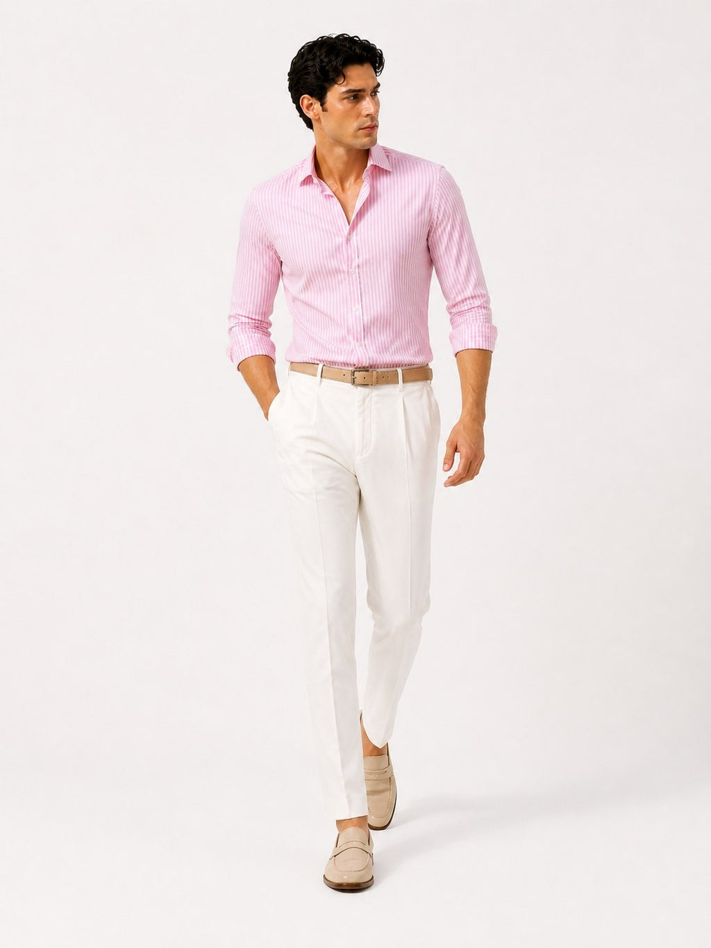 Fathen Signature Pink Stripe Shirt